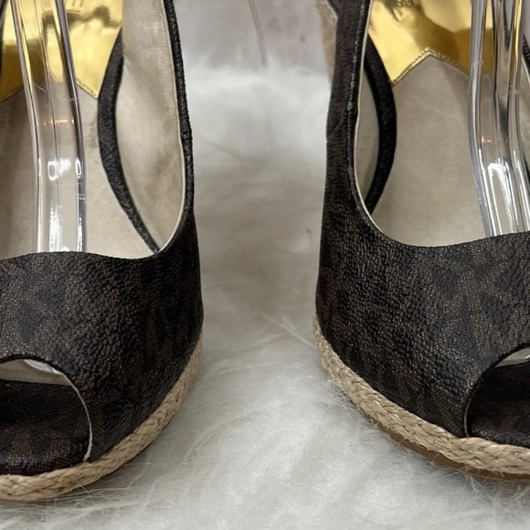 Michael Kord Keegan Brown Espadrille Wedges - Picture 7 of 7